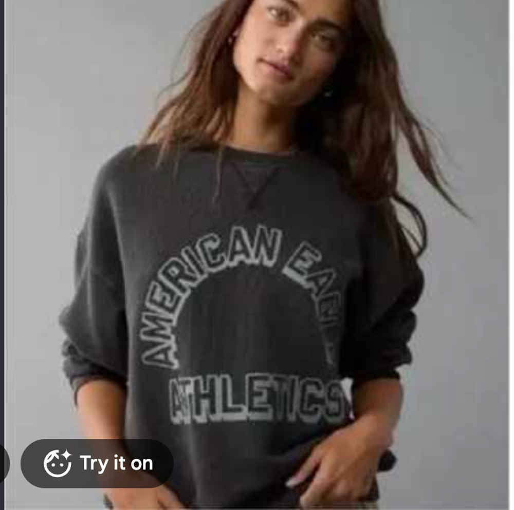 American Eagle This Feels Seriously Lived-In Sweatshirt Shirt XS Cropped